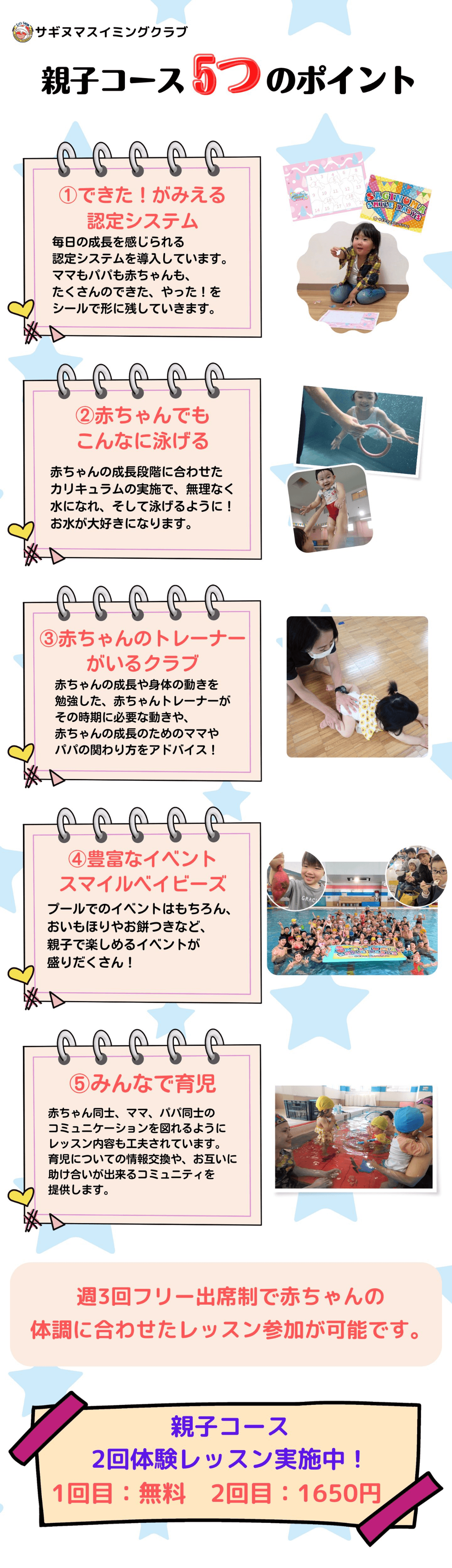 親子コース｜初めての幼児・赤ちゃん・未就学児・キッズ向け水泳教室